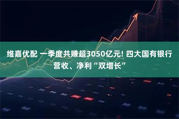 维嘉优配 一季度共赚超3050亿元! 四大国有银行营收、净利“双增长”